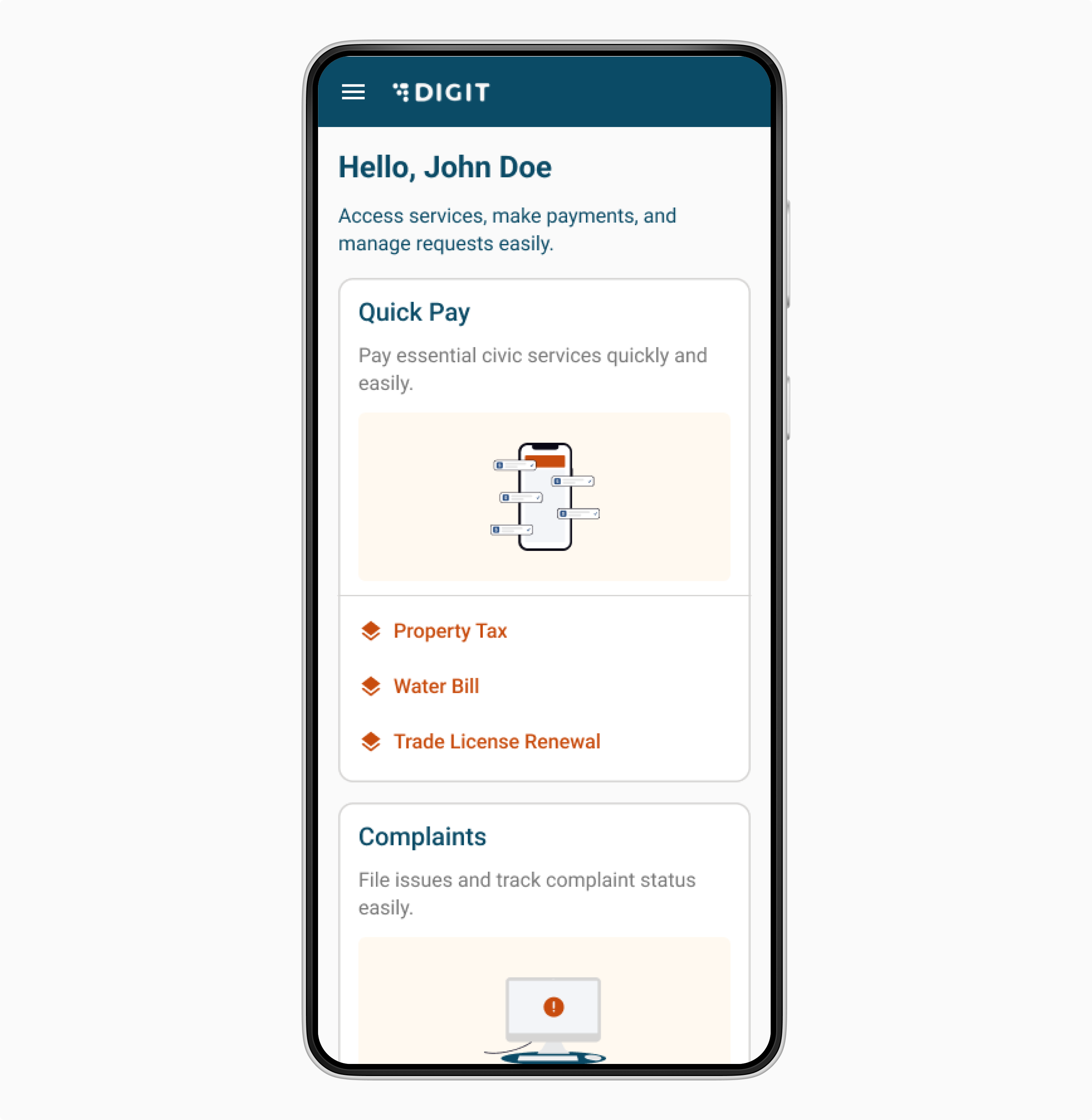 Design Approach · Getting Started · DIGIT Design System