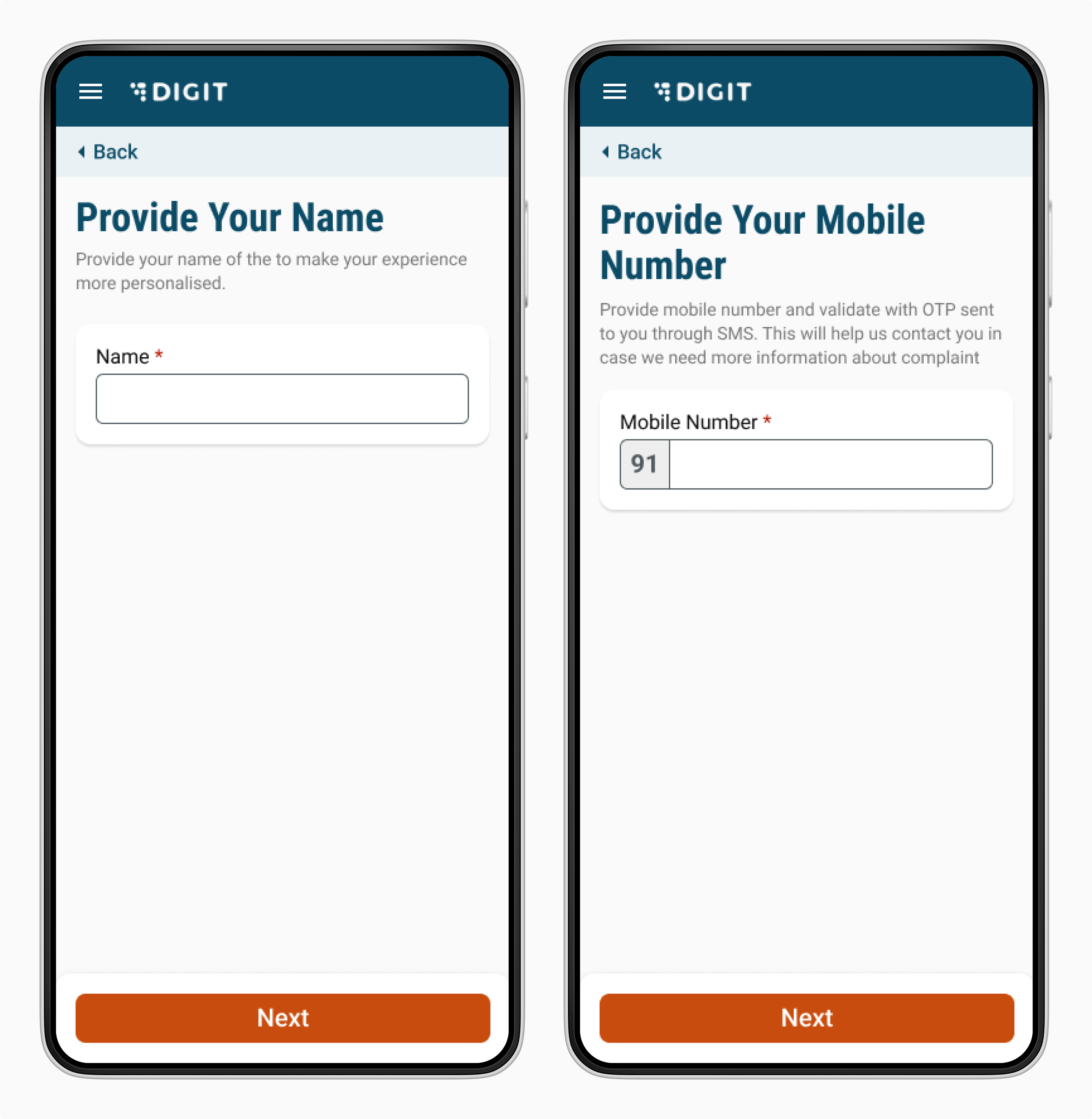 Design Approach · Getting Started · DIGIT Design System