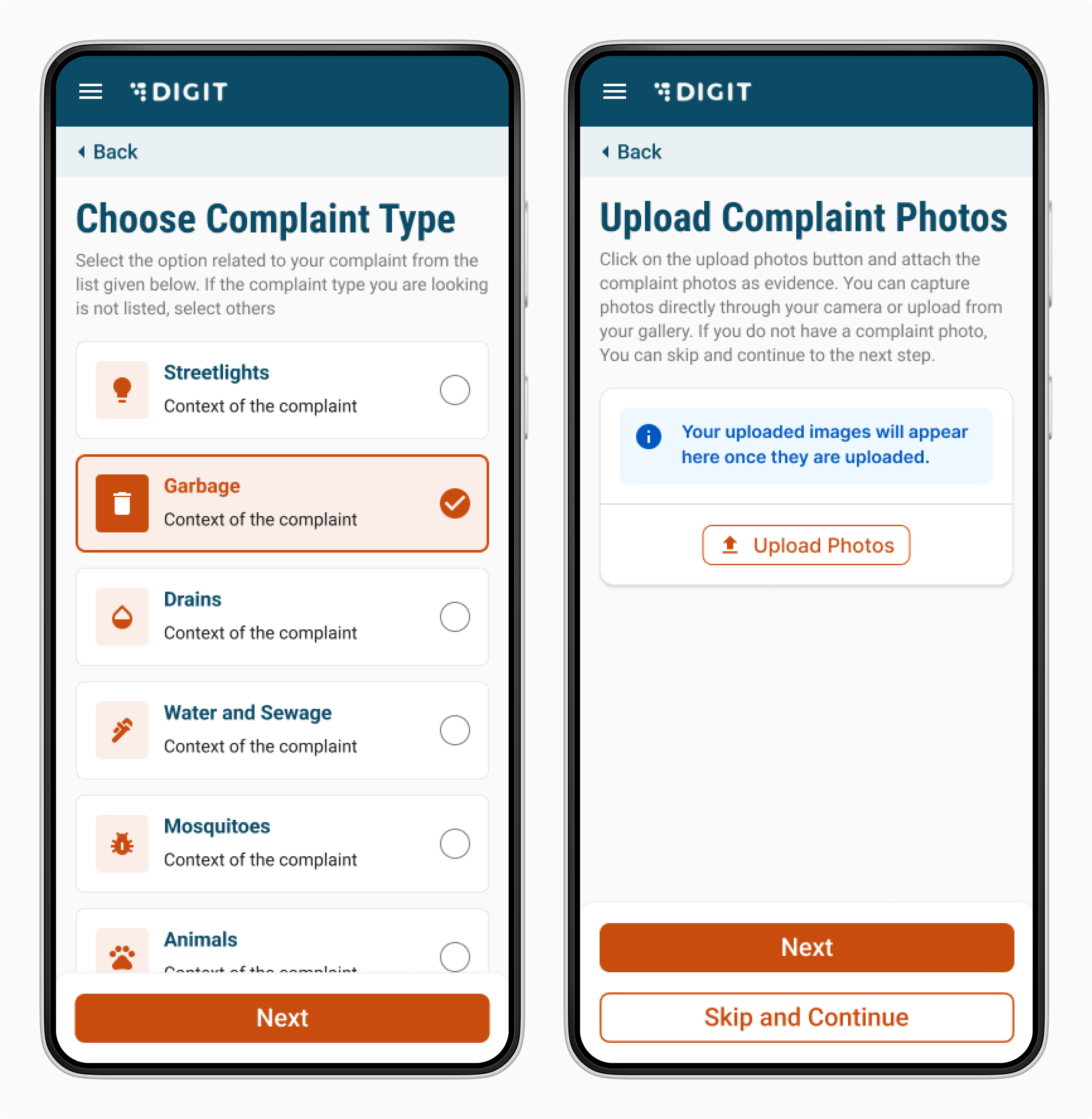 Design Approach · Getting Started · DIGIT Design System
